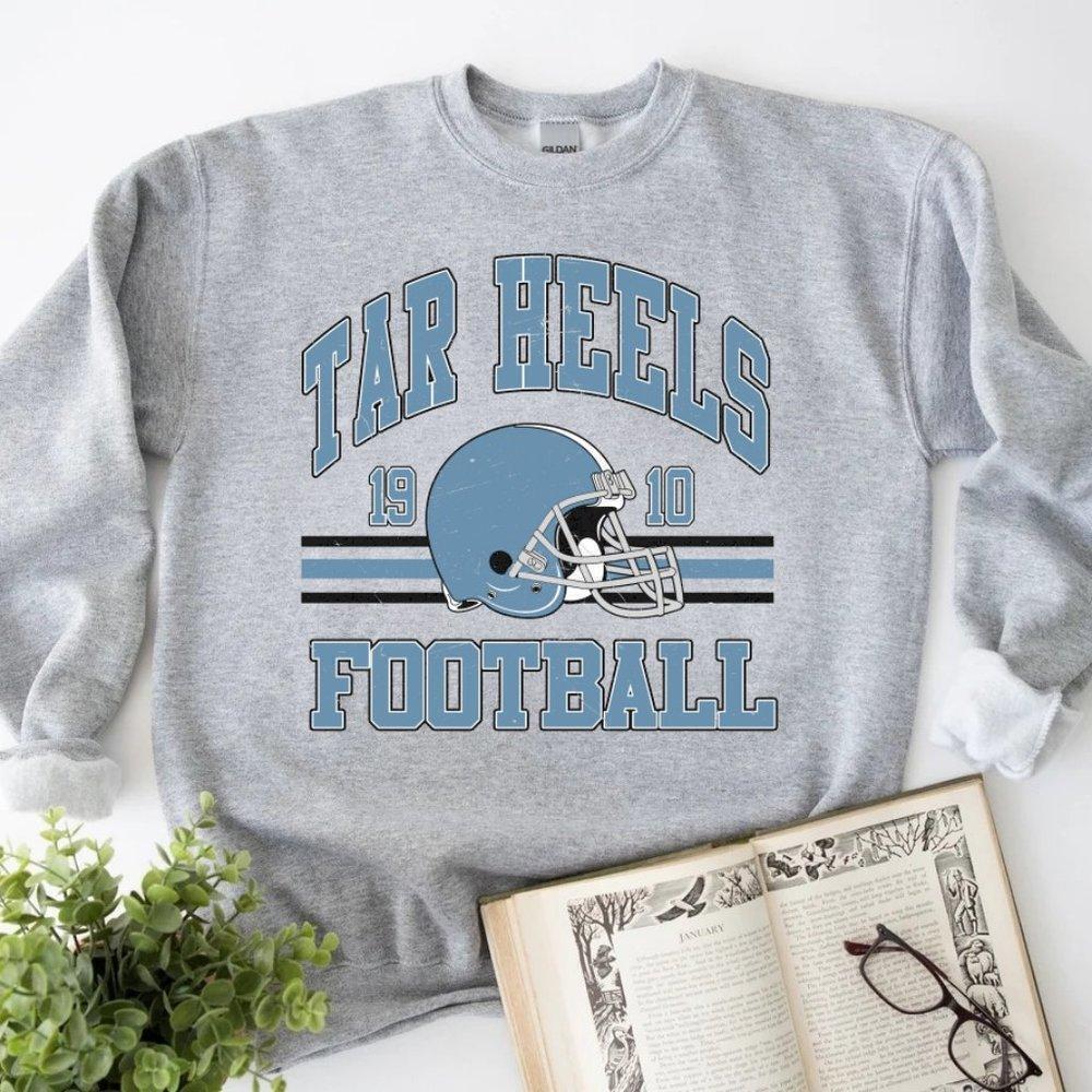 North Carolina 1910 Football Sweatshirt, Retro Style Tar Heels Unisex Sweater